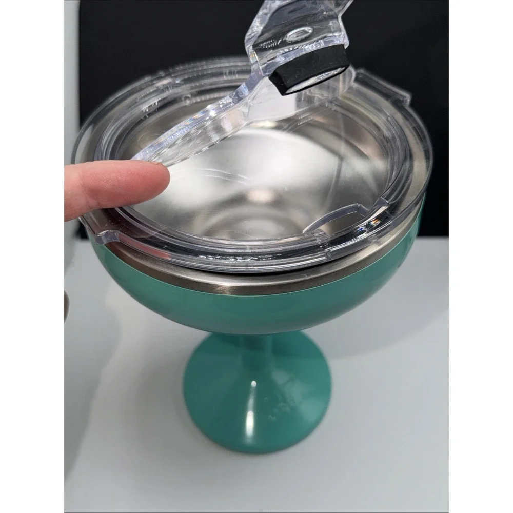 New ORCA Uline Rita Margarita Insulated Cup Stainless W/ Lid‎ Seafoam Teal Cup